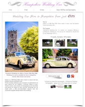 Hampshire Classic Wedding Car - website link
